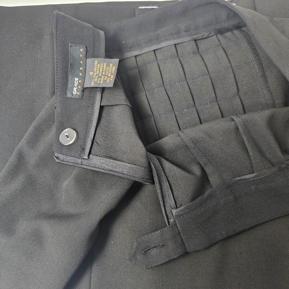 Grace Elements Womens Midi Pleated Black Skirt Sz 4 NWT Office Professional - Picture 8 of 8